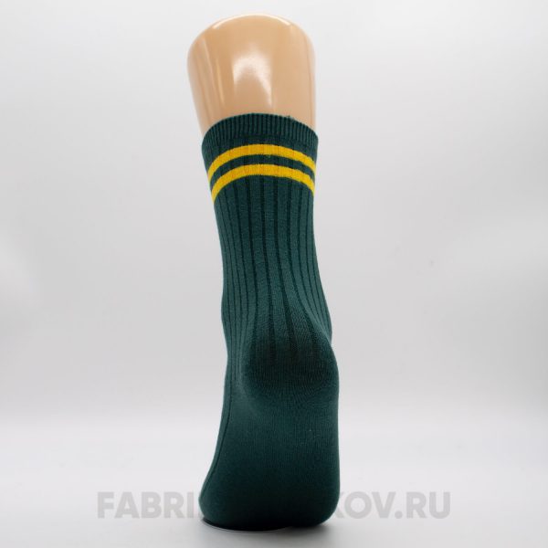 Мужские носки с полосками и орнаментом на лицевой части Мужские носки с полосками и орнаментом на лицевой части