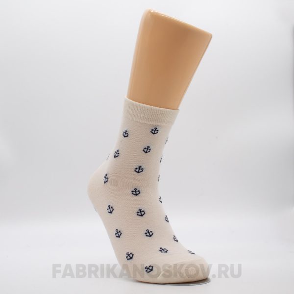 Мужские носки с малыми якорями Мужские носки с малыми якорями