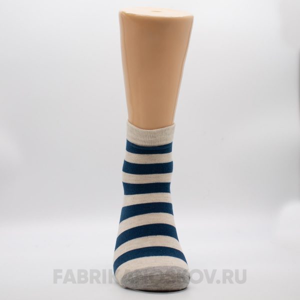 Мужские носки с полосками и цветными пяткой и мыском Мужские носки с полосками и цветными пяткой и мыском