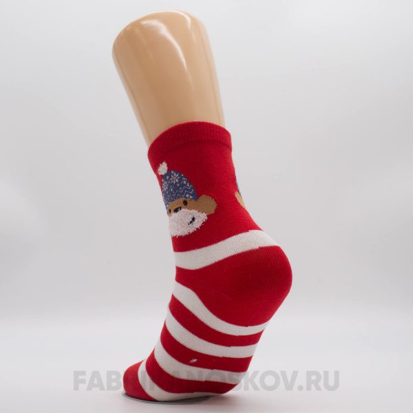 Женские новогодние носки с собачкой Женские новогодние носки с собачкой