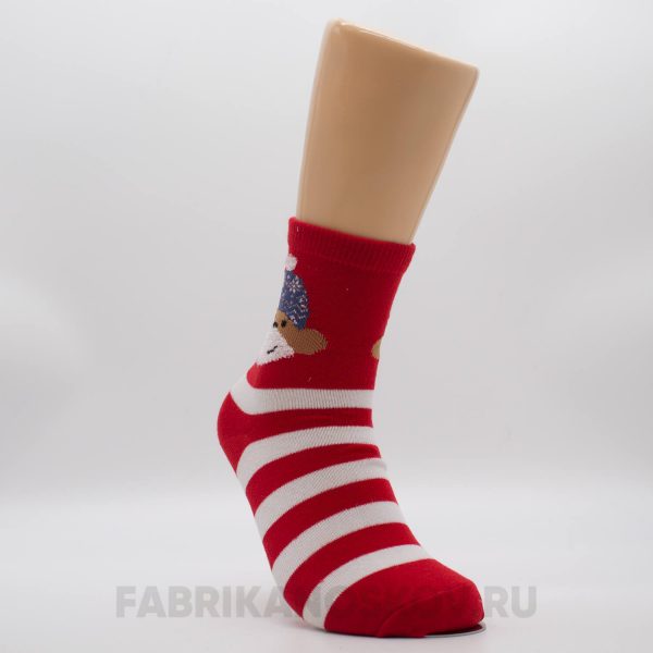 Женские новогодние носки с собачкой Женские новогодние носки с собачкой