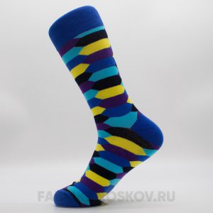 Мужские носки с шестиугольниками
