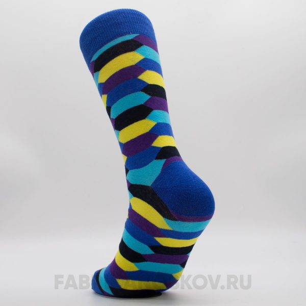 Мужские носки с шестиугольниками Мужские носки с шестиугольниками