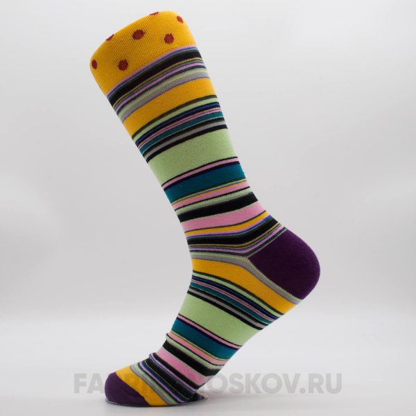 Длинные мужские носки с тонкими линиями Длинные мужские носки с тонкими линиями