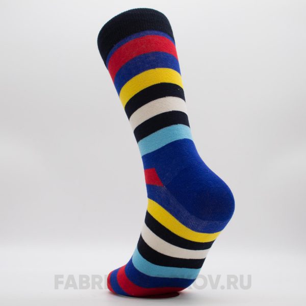 Мужские носки с разноцветными линиями Мужские носки с разноцветными линиями