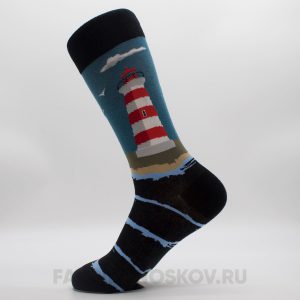 Женские носки с изображением маяка