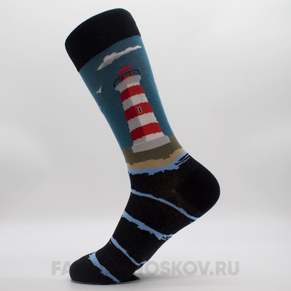 Мужские носки с изображением маяка Мужские носки с изображением маяка