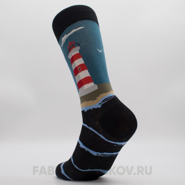 Мужские носки с изображением маяка Мужские носки с изображением маяка