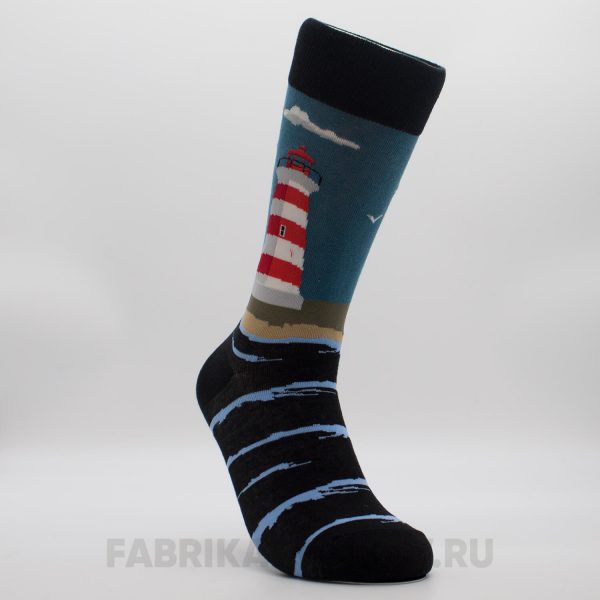 Мужские носки с изображением маяка Мужские носки с изображением маяка