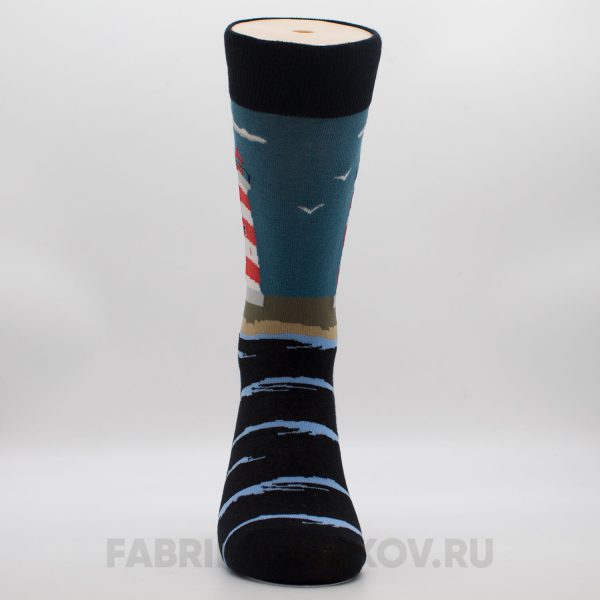 Мужские носки с изображением маяка Мужские носки с изображением маяка