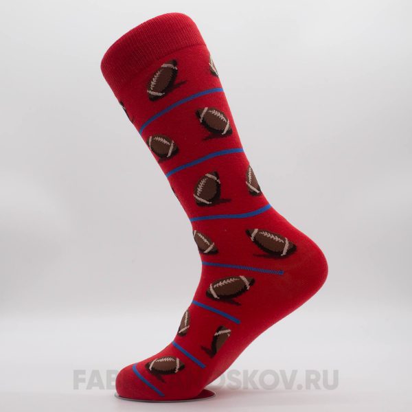 Мужские носки с изображением мячей для регби