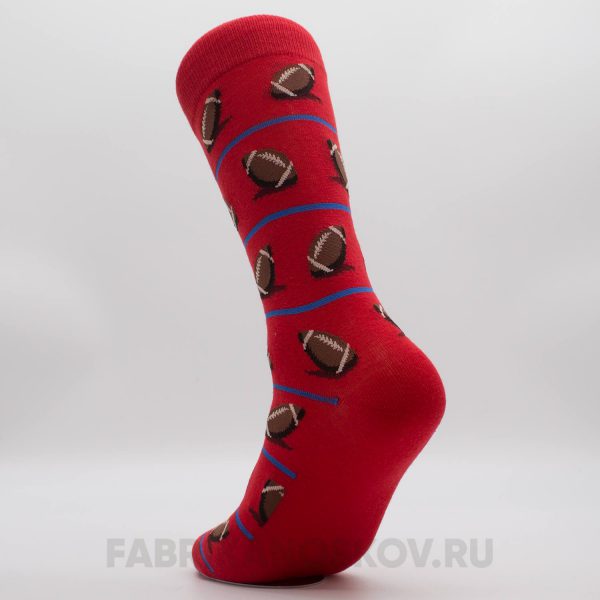 Мужские носки с изображением мячей для регби