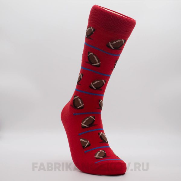 Мужские носки с изображением мячей для регби