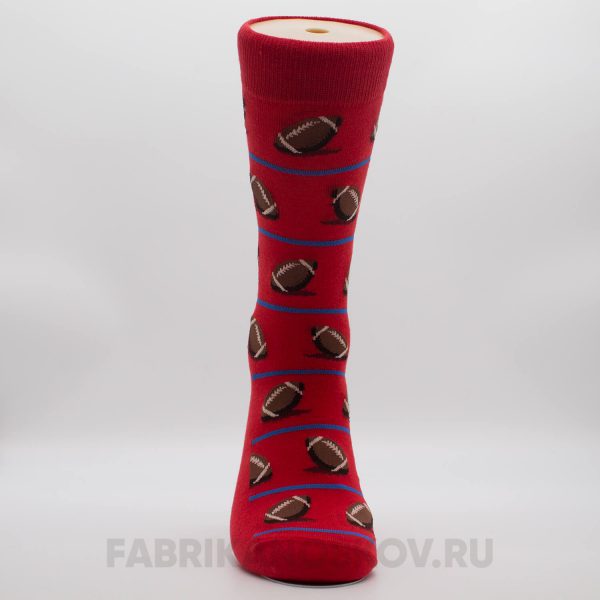 Мужские носки с изображением мячей для регби