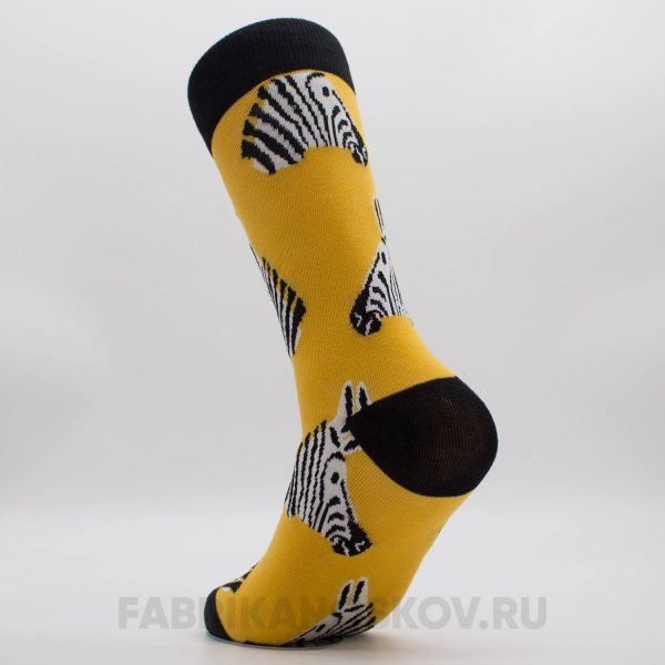 Мужские носки с изображением зебры Мужские носки с изображением зебры