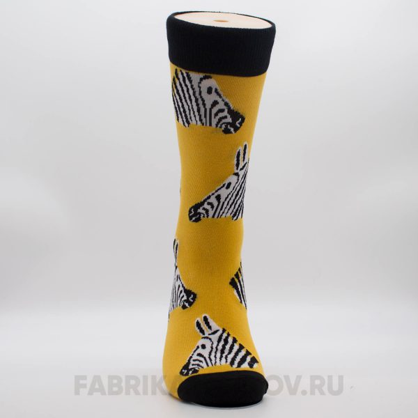 Мужские носки с изображением зебры Мужские носки с изображением зебры