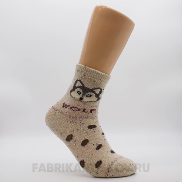 Женские носки с волком Женские носки с волком