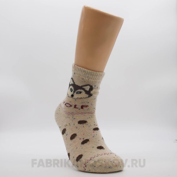 Женские носки с волком Женские носки с волком