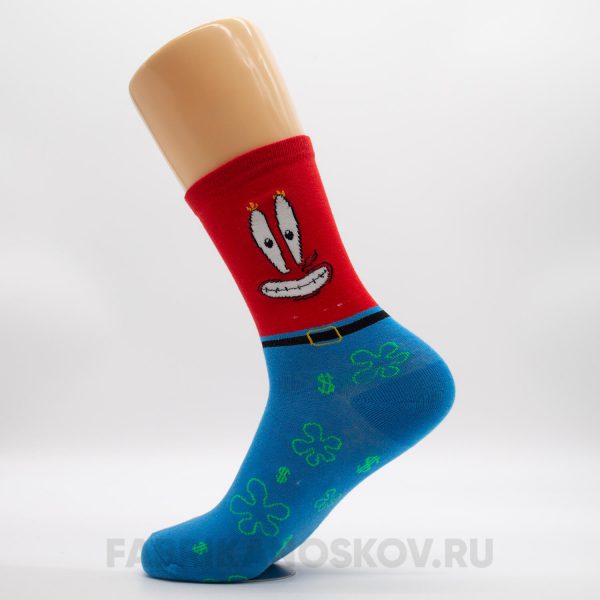 Мужские спортивные носки с крабом