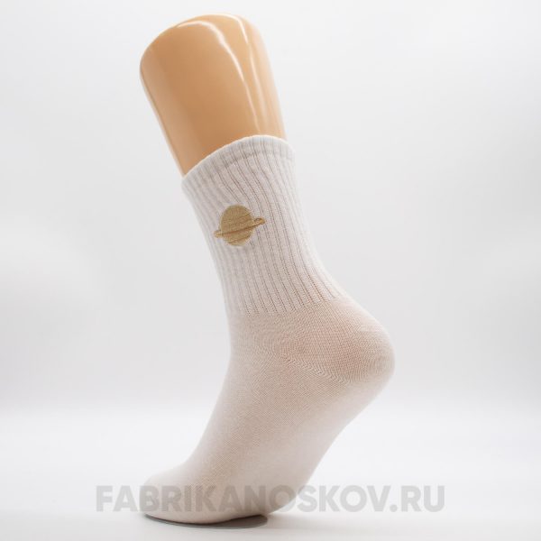 Женские носки с планетой Сатурн Женские носки с планетой Сатурн