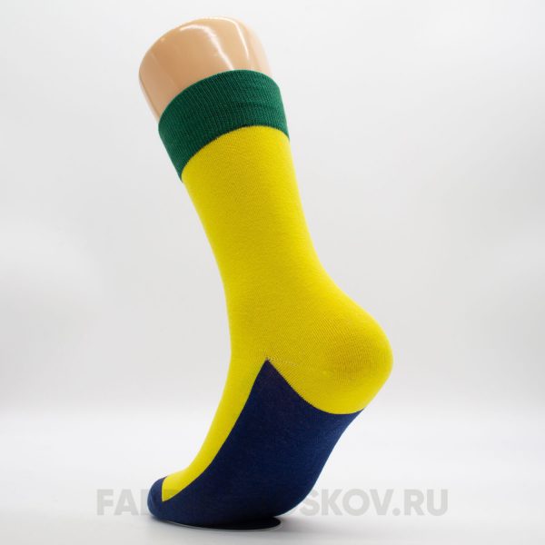 Мужские носки в цветах Бразилии Мужские носки в цветах Бразилии