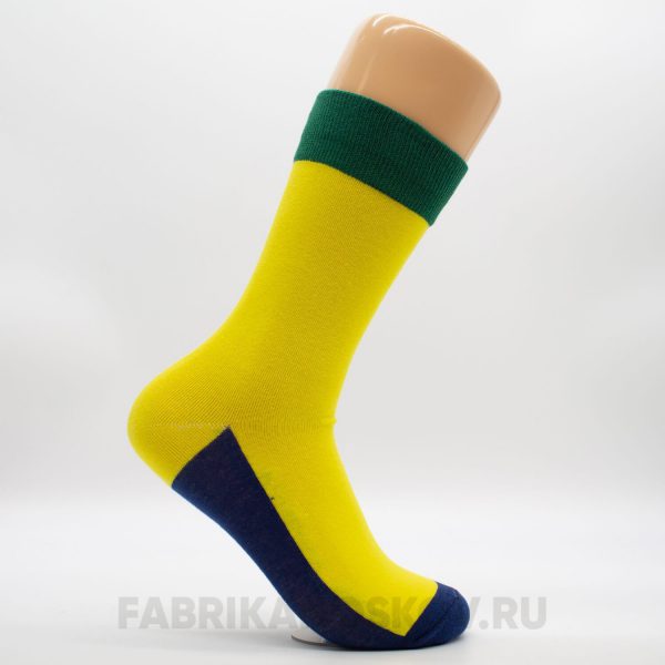 Мужские носки в цветах Бразилии Мужские носки в цветах Бразилии