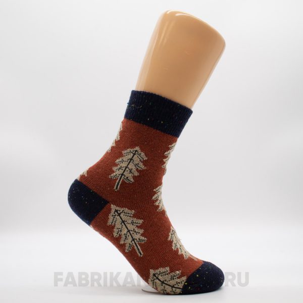 Плотные женские носки с елкой Плотные женские носки с елкой