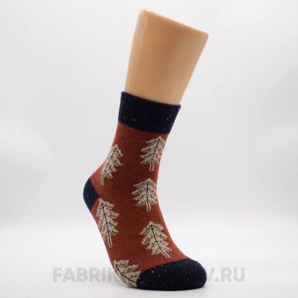 Плотные женские носки с елкой Плотные женские носки с елкой