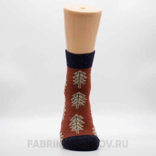 Плотные женские носки с елкой Плотные женские носки с елкой