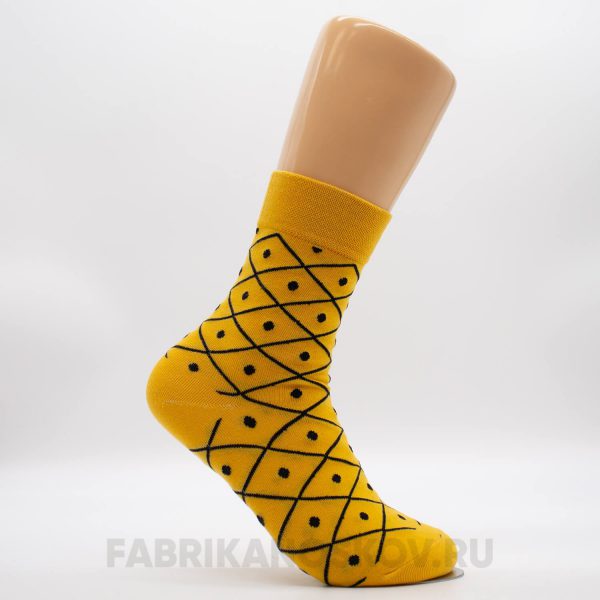 Мужские носки с ромбами и точками Мужские носки с ромбами и точками