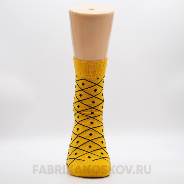 Мужские носки с ромбами и точками Мужские носки с ромбами и точками