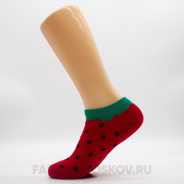 Короткие женские носки с арбузом Короткие женские носки с арбузом