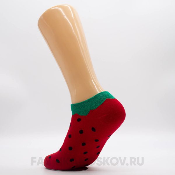 Короткие женские носки с арбузом Короткие женские носки с арбузом
