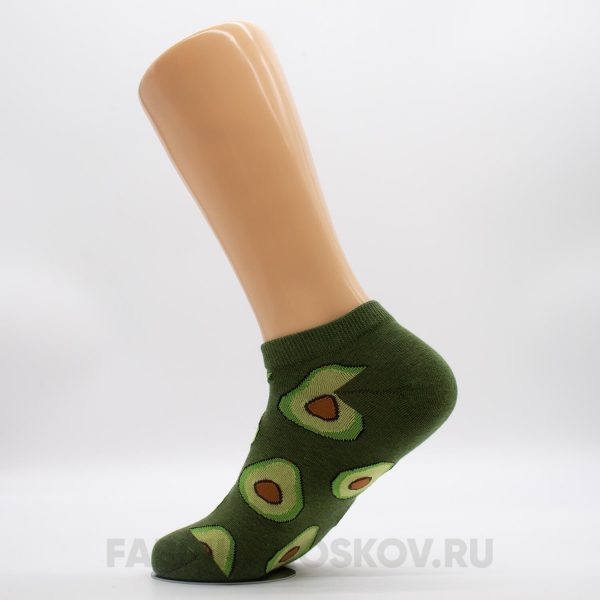 Женские короткие носки с авокадо Женские короткие носки с авокадо