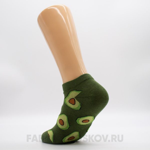 Женские короткие носки с авокадо Женские короткие носки с авокадо