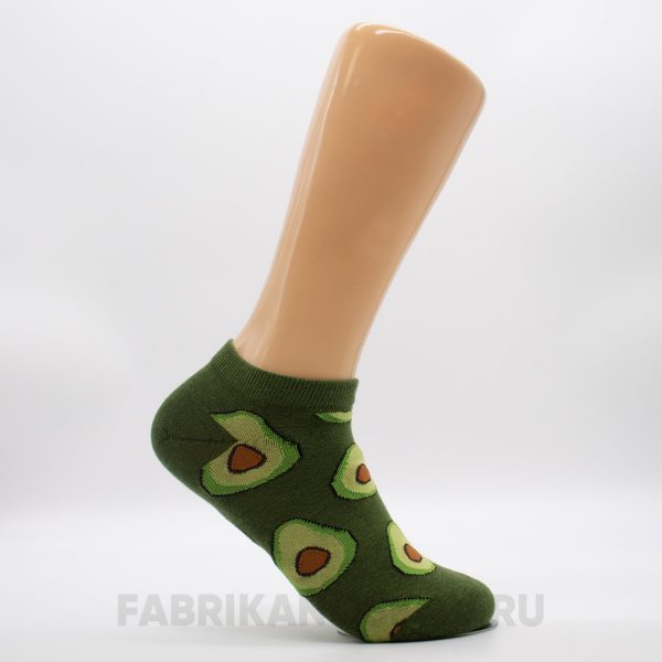 Женские короткие носки с авокадо Женские короткие носки с авокадо