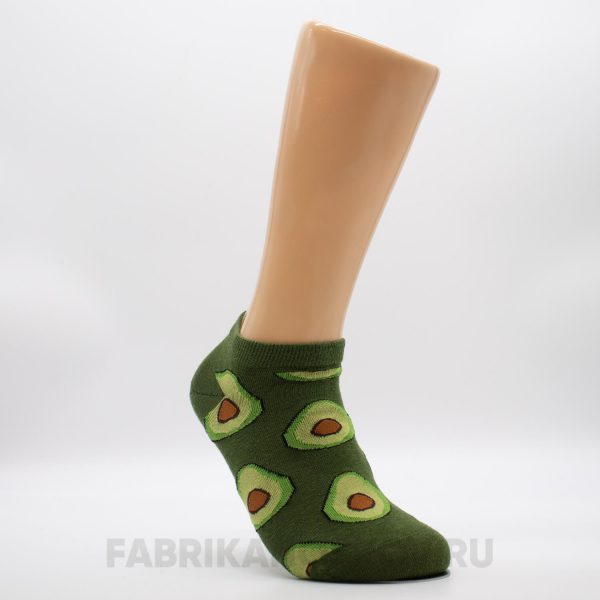 Женские короткие носки с авокадо Женские короткие носки с авокадо