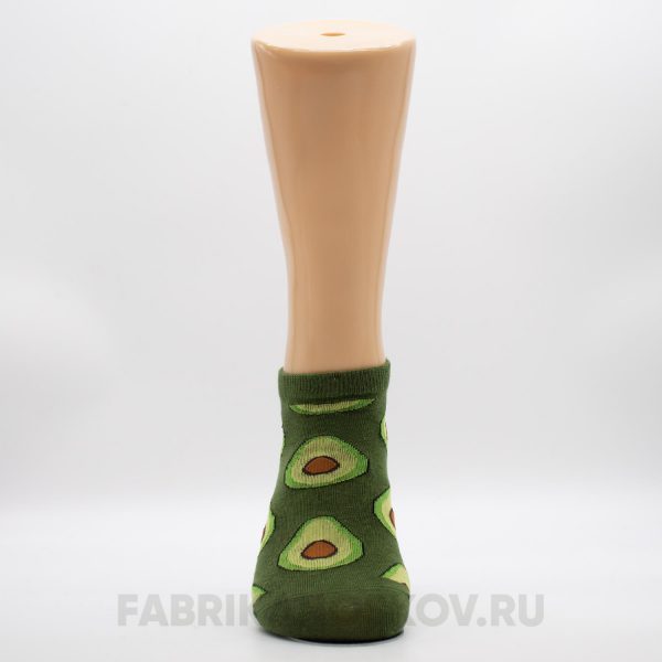 Женские короткие носки с авокадо Женские короткие носки с авокадо