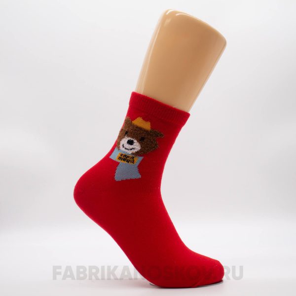 Женские новогодние носочки с мишкой Женские новогодние носочки с мишкой
