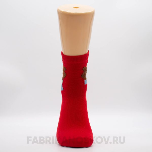 Женские новогодние носочки с мишкой Женские новогодние носочки с мишкой