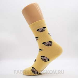 Мужские носки с мопсами
