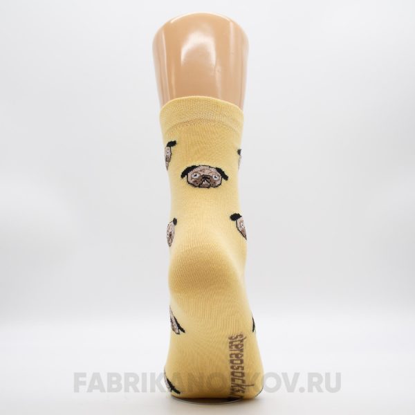 Мужские носки с мопсами