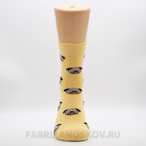 Мужские носки с мопсами