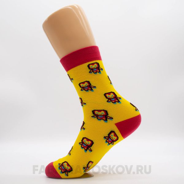 Мужские носки железный человек