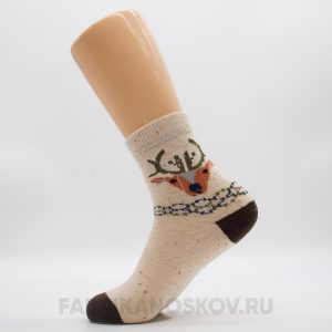 Мужские плотные носки с оленем