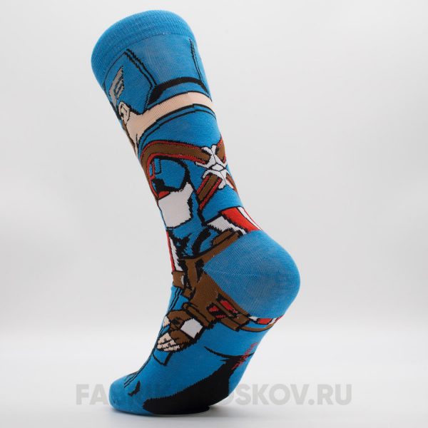 Мужские носки "Капитан Америка" Мужские носки "Капитан Америка"