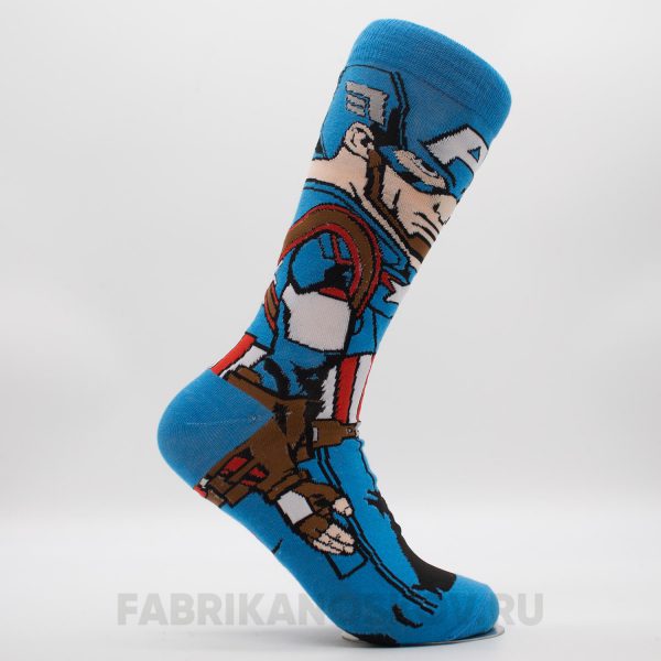 Мужские носки "Капитан Америка" Мужские носки "Капитан Америка"