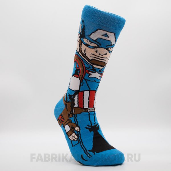 Мужские носки "Капитан Америка" Мужские носки "Капитан Америка"
