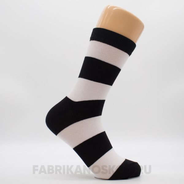 Мужские носки с широкими полосами Мужские носки с широкими полосами