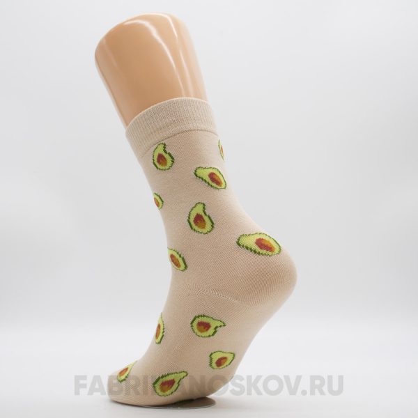 Женские высокие носки с авокадо Женские высокие носки с авокадо